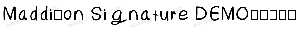 Maddison Signature DEMO字体转换